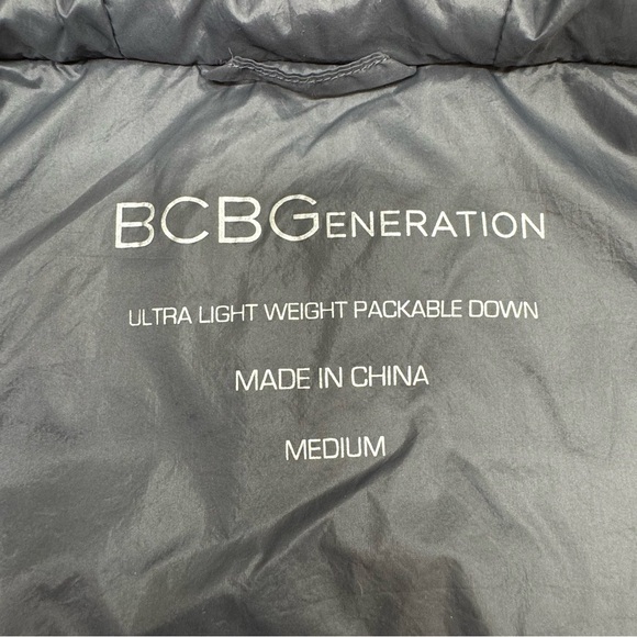 BCBGeneration Paffer Down Jacket Womens S Hooded Ultra Lightweight Packable - Picture 11 of 15